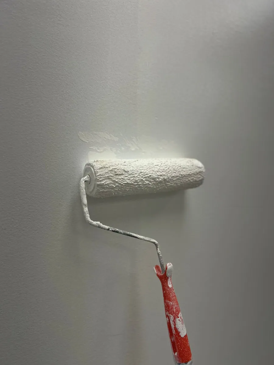 Paint finish detail on an interior surface
