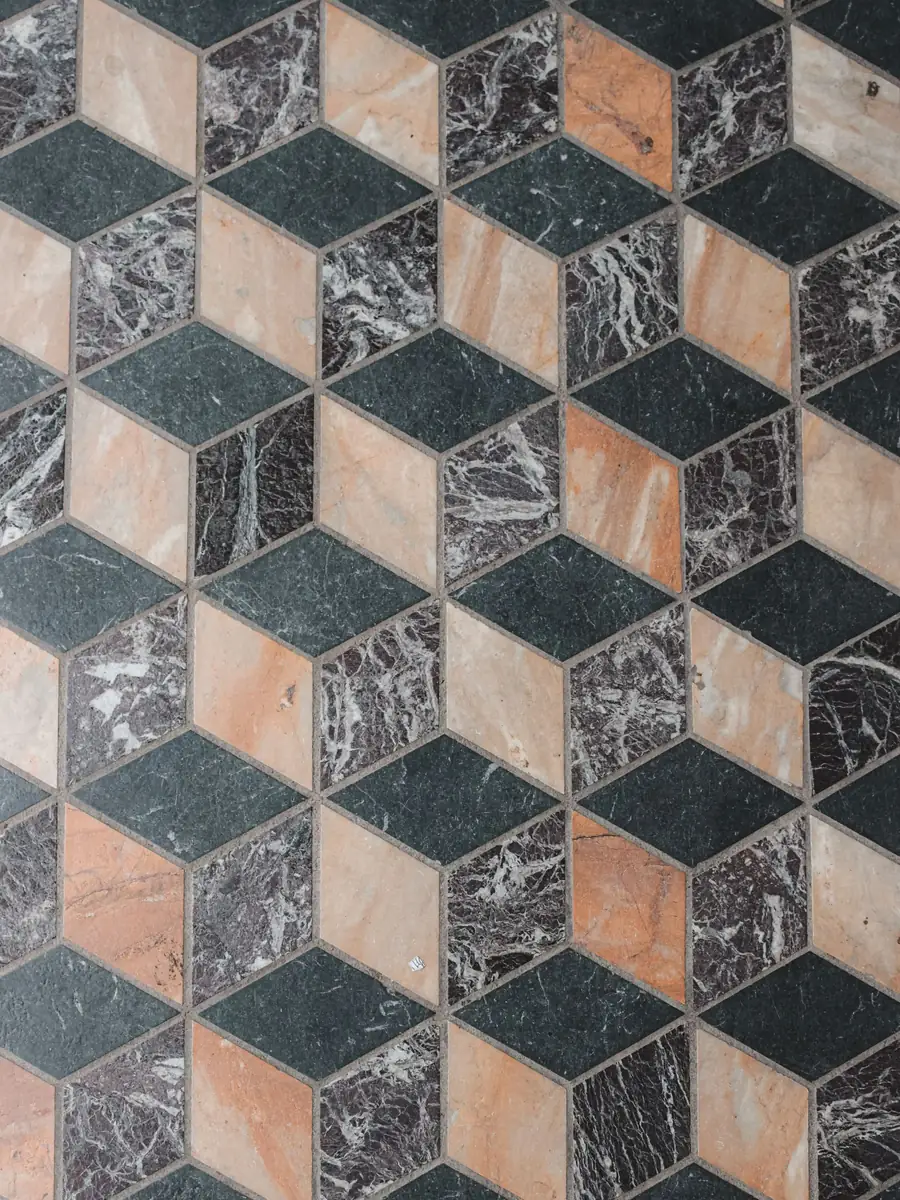 Tile surface and joint detail