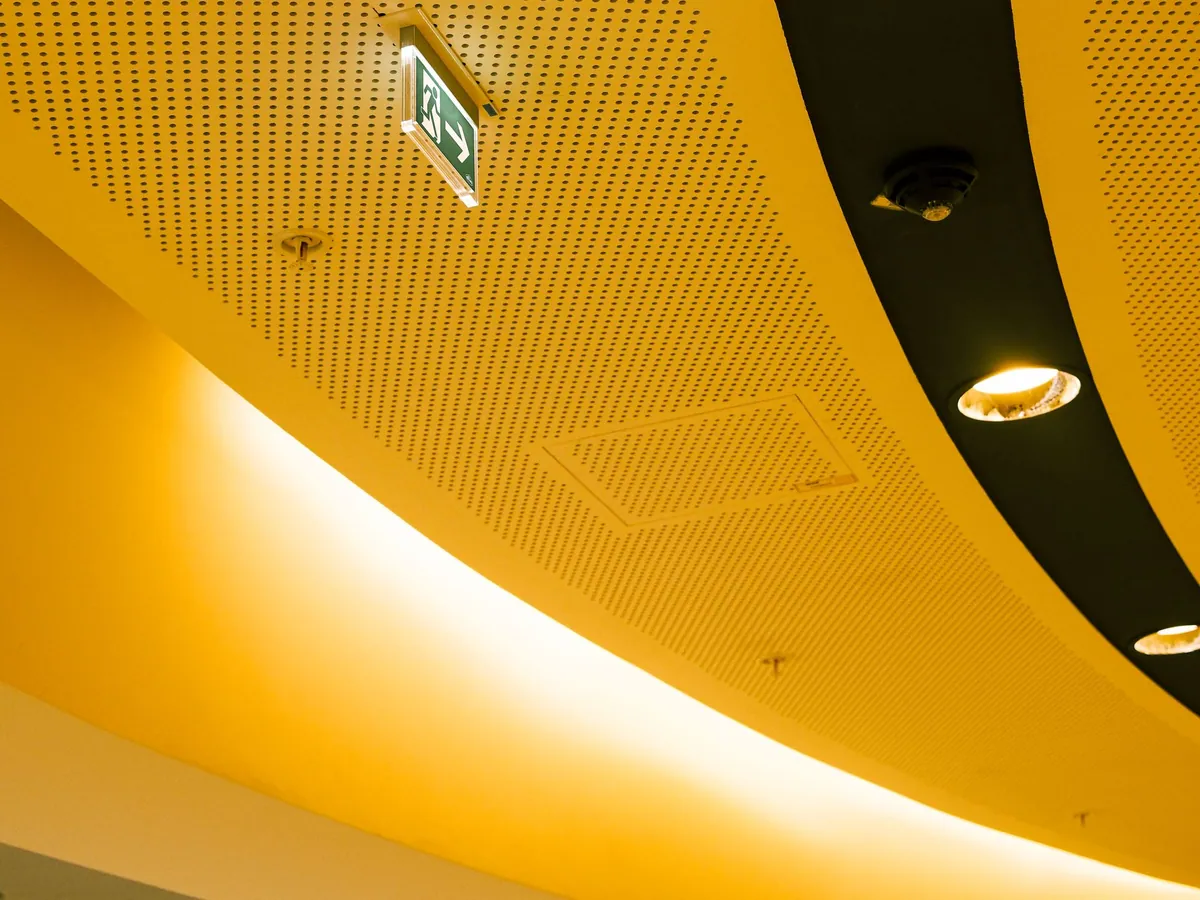 False ceiling design with cove lighting in a residential apartment