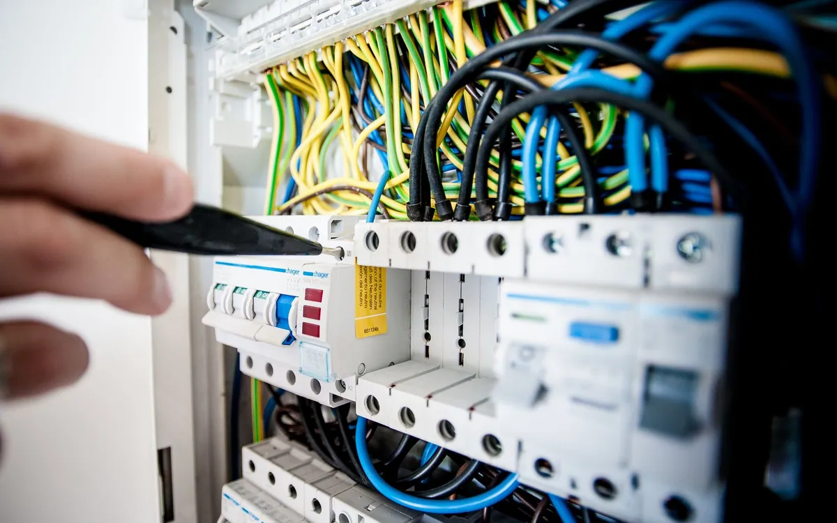 Electrical points and lighting planned as part of an interior project